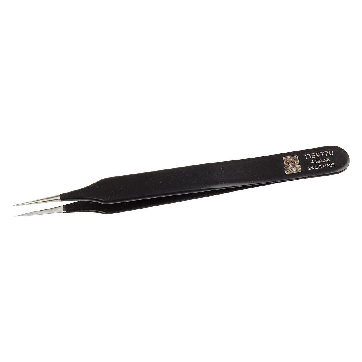 RS PRO ESD epoxy coated tweezers straight 110mm (4.SA.NE.B)