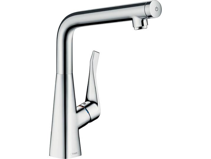 Hansgrohe Metris Mitigeur d'évier Select Goulot orientable chrome