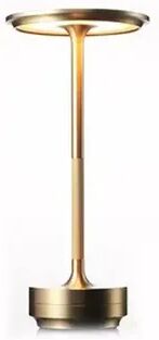 Youfap Market Portable Rechargeable LED Desk Lamp With Touch Dimming & USB Charging, Vintage Ambient Night Light golden