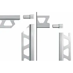 Schlüter Systems QUADEC-TSI Innen- und Aussenecke Alu strukturbeschichtet TSI - Aluminium strukturbeschichtet elfenbein Höhe: 8 mm