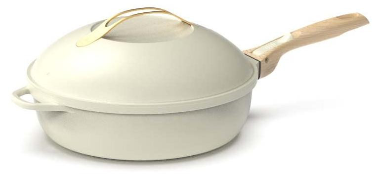 Dripio 8-in-1 Koekenpan met antiaanbaklaag en stoominzetstuk, 28 cm