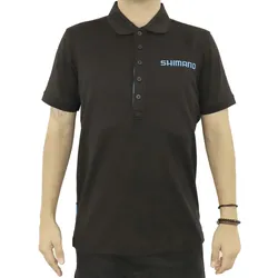 SHIMANO WORKSHOP POLO BLACK, S 50% PES/50% COTTON