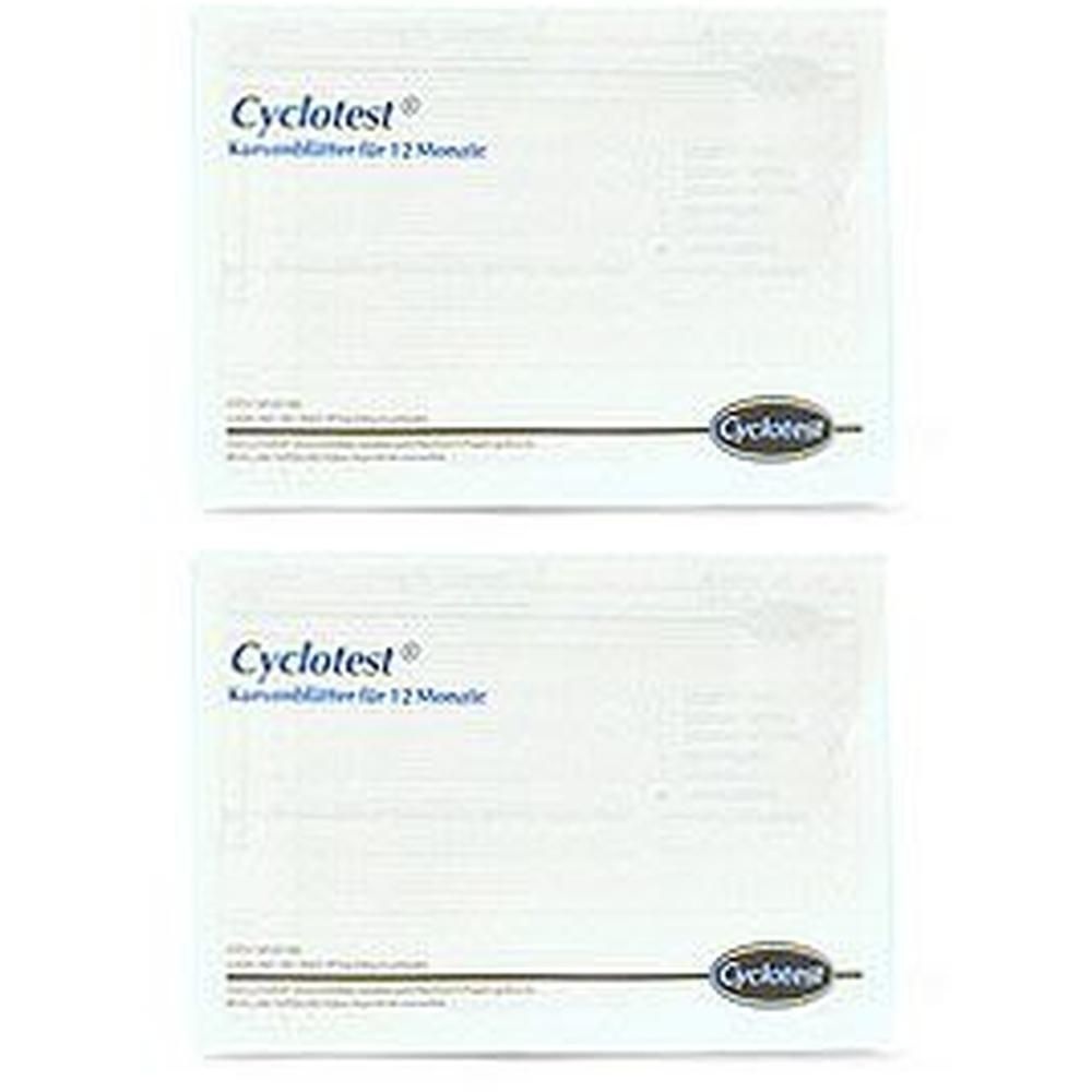 Cyclotest Kurvenblätter für Fruchtbarkeitsprofil 2x 2x1 St Test