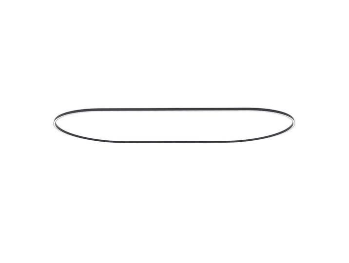 NEMO STUDIO lampe à suspension ZIRKOL OVALE 3x1 m DOWNLIGHT (Noir 3000K - Aluminium verni)