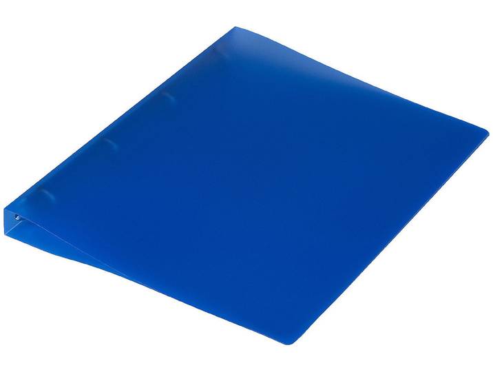 Ringbuch A4 4-Ring dunkelblau transp.