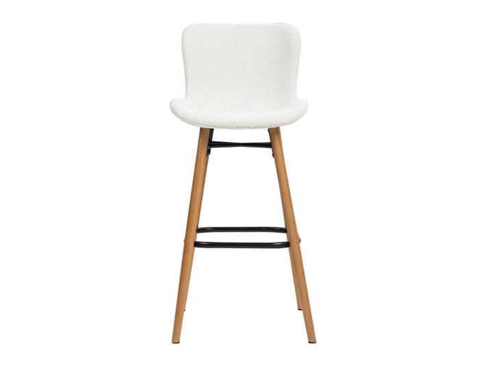 Chaise snack effet laine bouclette écru