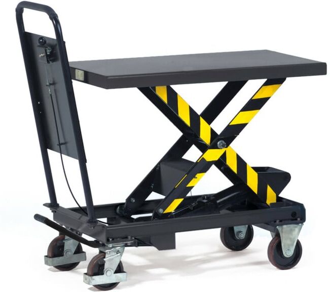 fetra table élévatrice 6833 - charge max. 500kg pneus polyuréthane (6833)