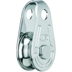 Sprenger Super Miniblock mit Gleitlager, A2/MSvn, Drahtseil 4mm, Rolle MSvn, Bügel