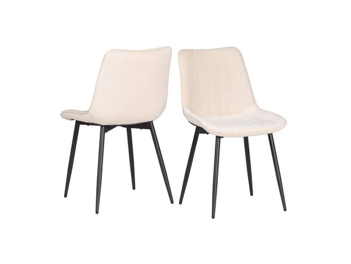 Albatros Esszimmerstuhl Bosa 2er Set Beige, 58x81.5x47 cm, Esszimmer, Stühle