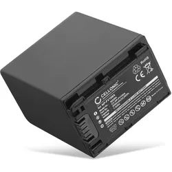 Cellonic Akku für Sony AX53 4K HANDYCAM FDR-AX53, FDR-AX43, FDR-AX33, HDR-CX115 (Kamera Akku), Kamera Stromversorgung, Schwarz