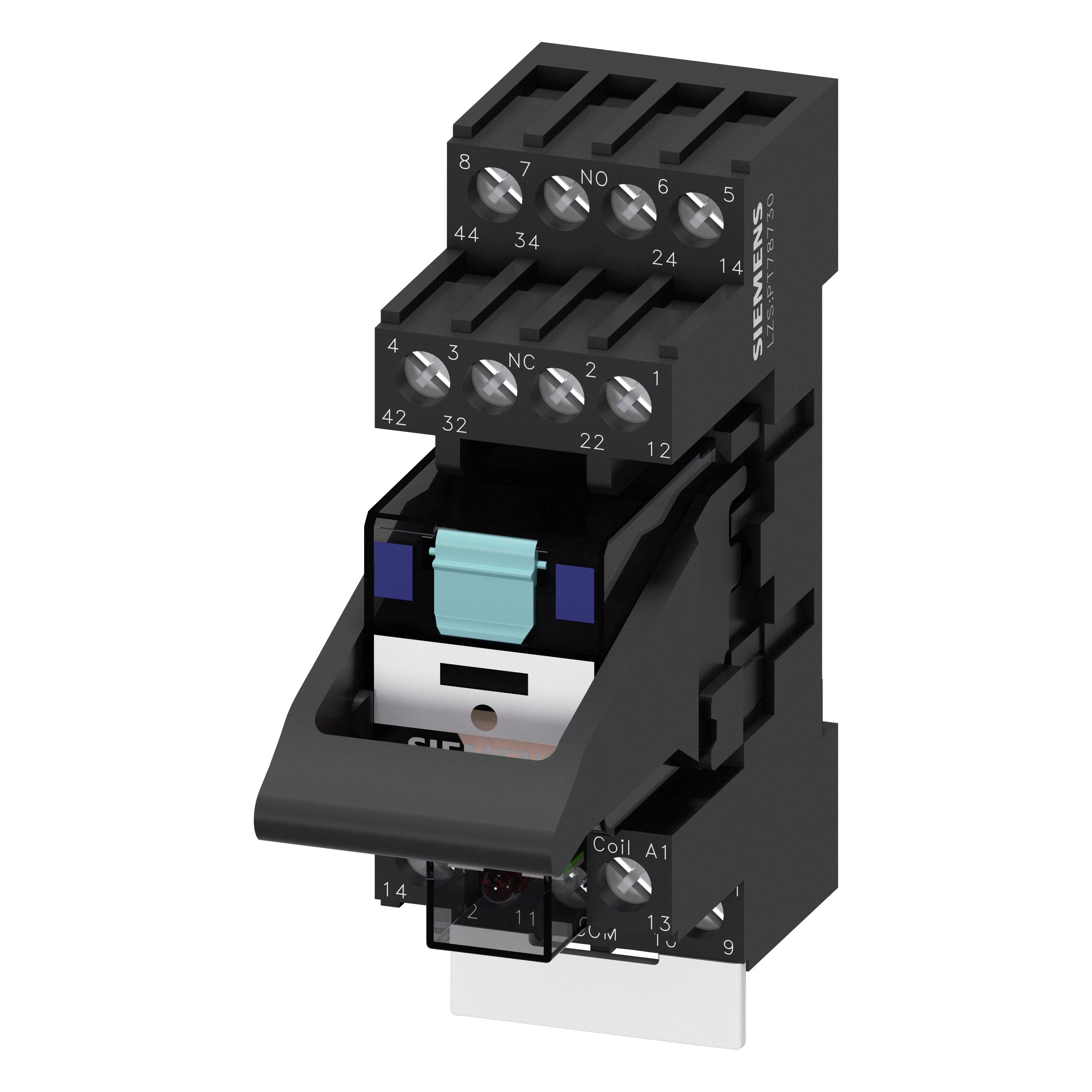 Siemens RELAY, PLUG IN,COMPACT, 4 CO, LED,24VDC (LZS:PT5A5L24)