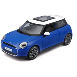 Maisto Mini Cooper SE blau 1:24 Modellauto Sammlermodell Elektromobilität Diecast