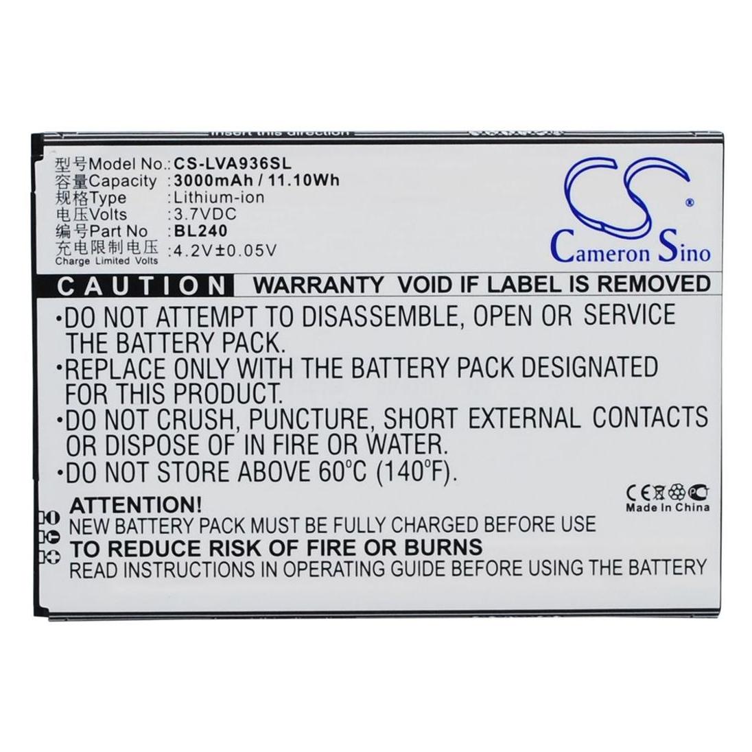 NoName Battery for Lenovo A936 etc (LVA936SL)