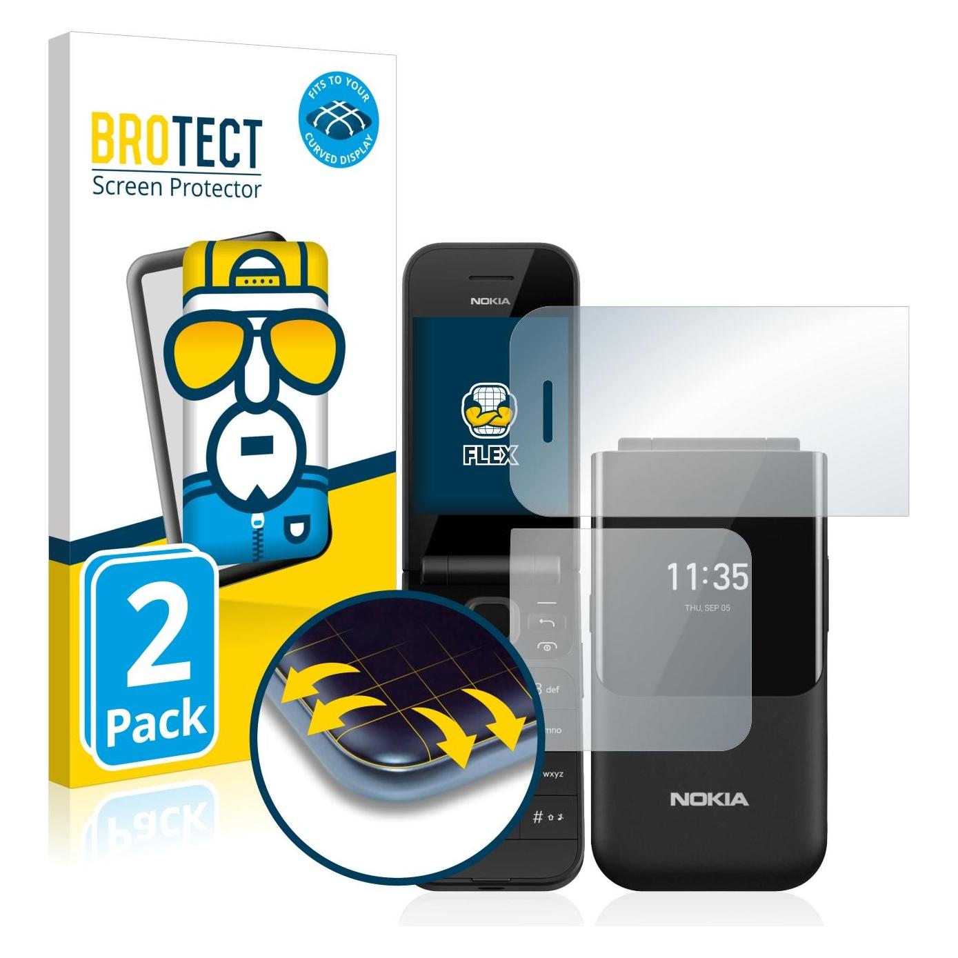 Brotect Full-Cover Displayschutz (Nokia 2720 Flip) (5136854)