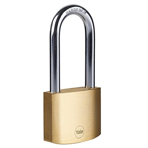 Yale Messing Hangslot met Lange Beugel - 50 mm