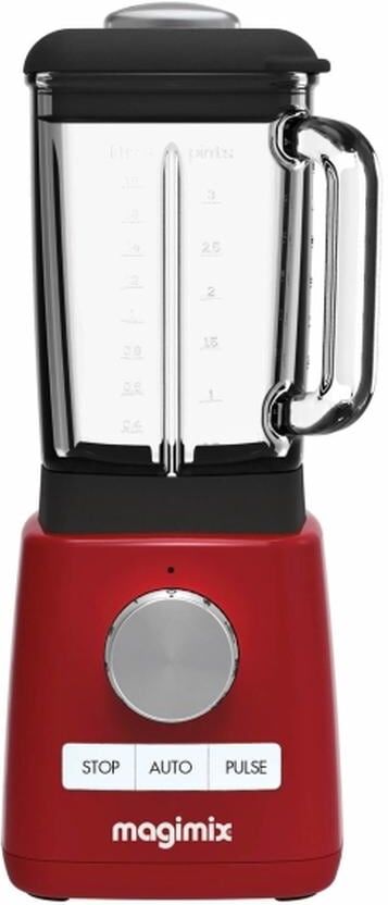 Standmixer "Magimix POWER, Magimix", schwarz-weiss (schwarz, transparent, weiß), B:16,5cm H:40,5cm T:16,5cm, Zerkleinerer, Standmixer schwarz, transparent, weiß Einheitsgröße