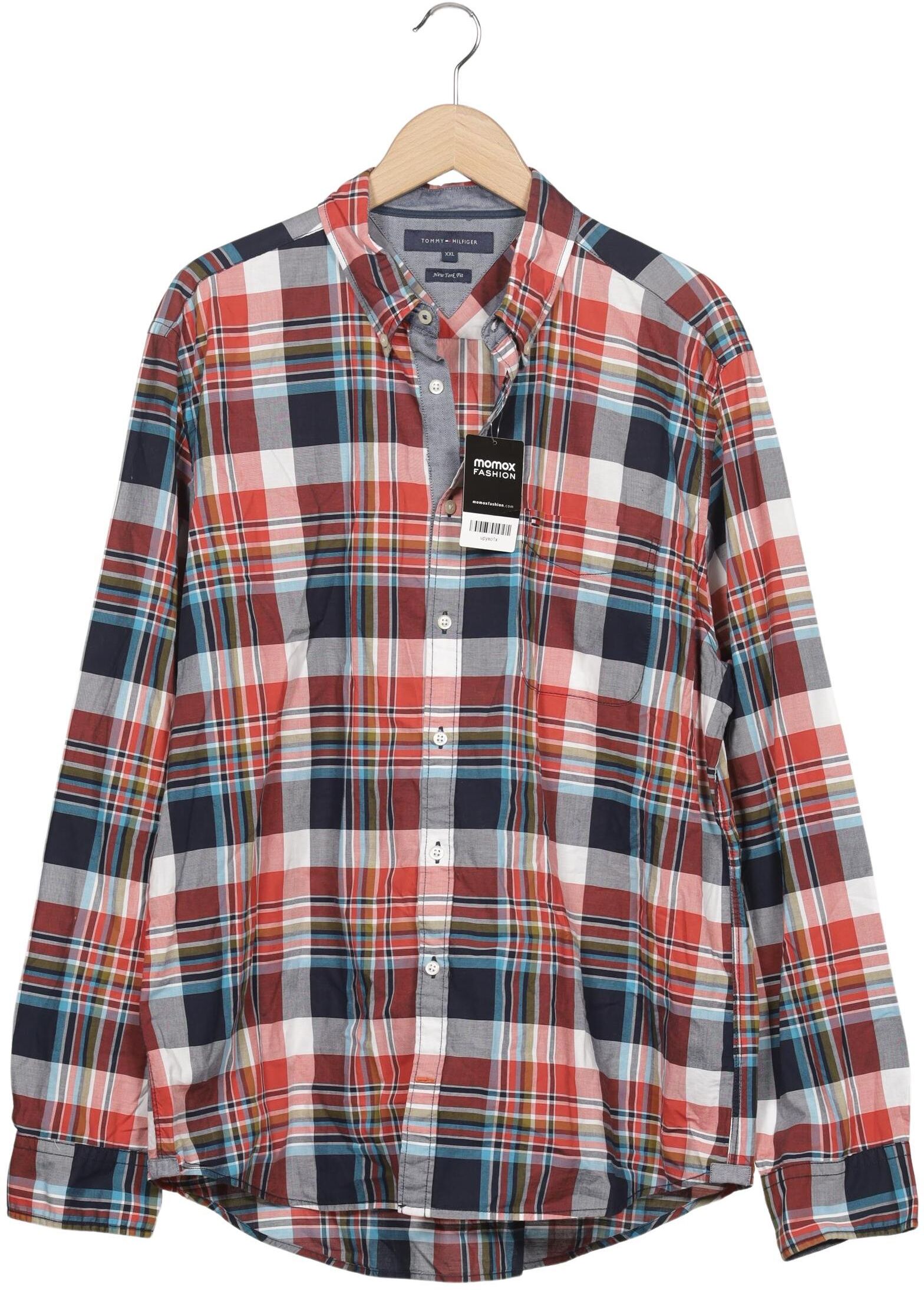Tommy Hilfiger Herren Hemd, Mehrfarbig, Gr. Xxl, Baumwolle - Second Hand