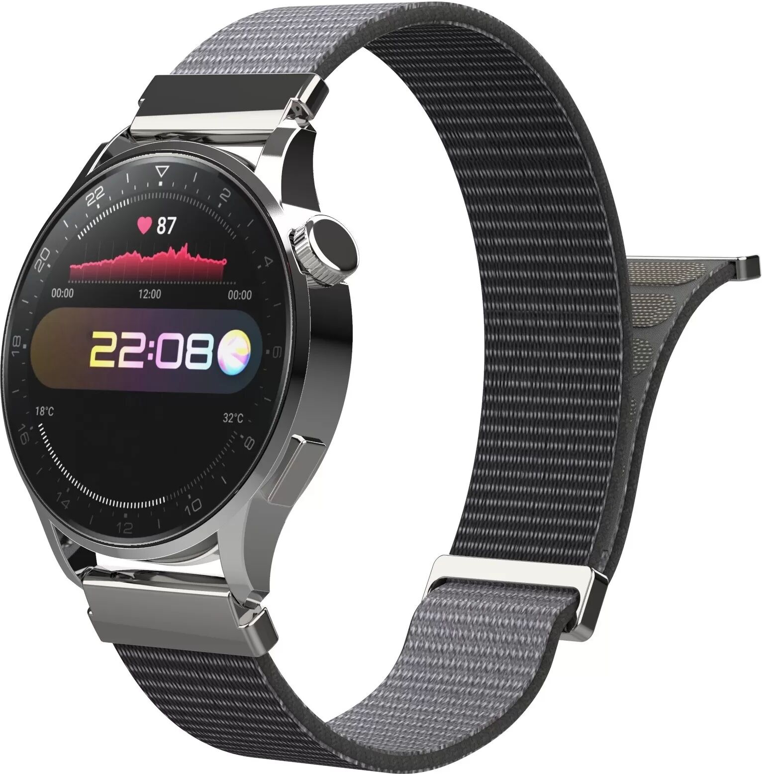 INF 20mm Nylon Uhrenarmband mit Metallschnalle, Zweiteiliges Armband kompatibel mit Huawei Watch GT5/GT3