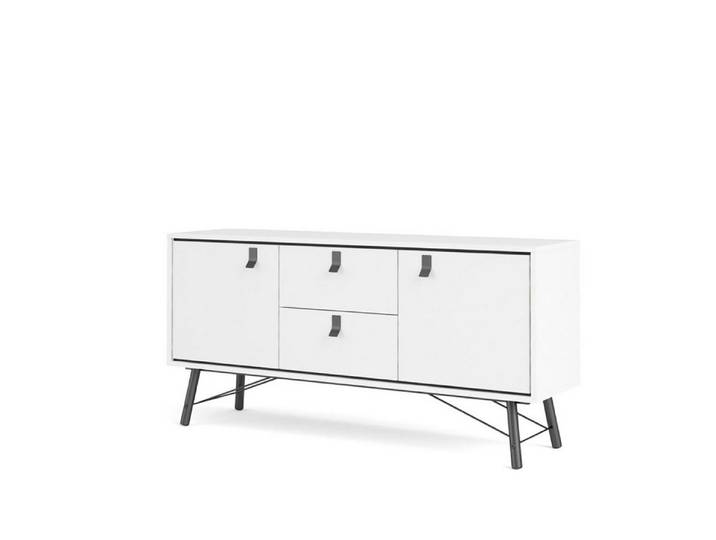 ebuy24 Sideboard Rye Sideboard 2 Türen, 2 Schubladen mattweiss.
