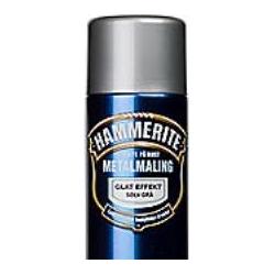 Borup Kemi Hammerite metalmaling spray glateffekt sølvgrå 400 ml (400 ml) (5011867021751)