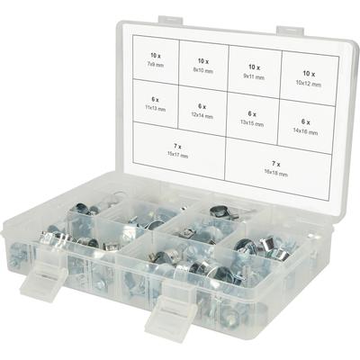 Ks Tools Sortiment Mini-Schlauchklemmen,Ø 7-18mm, 78-tlg [Hersteller-Nr. 970.0770]