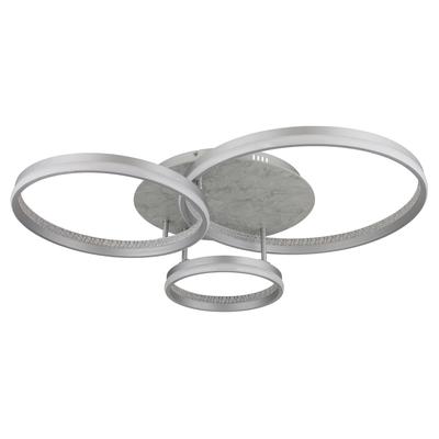 NOWA LED Deckenleuchte "MARY", silber (silberfarben), 1, H: 16,7cm, 1 Stk., Leuchten, Deckenlampe, Wohnbereich, Schlafzimmer, LED Deckenleuchte