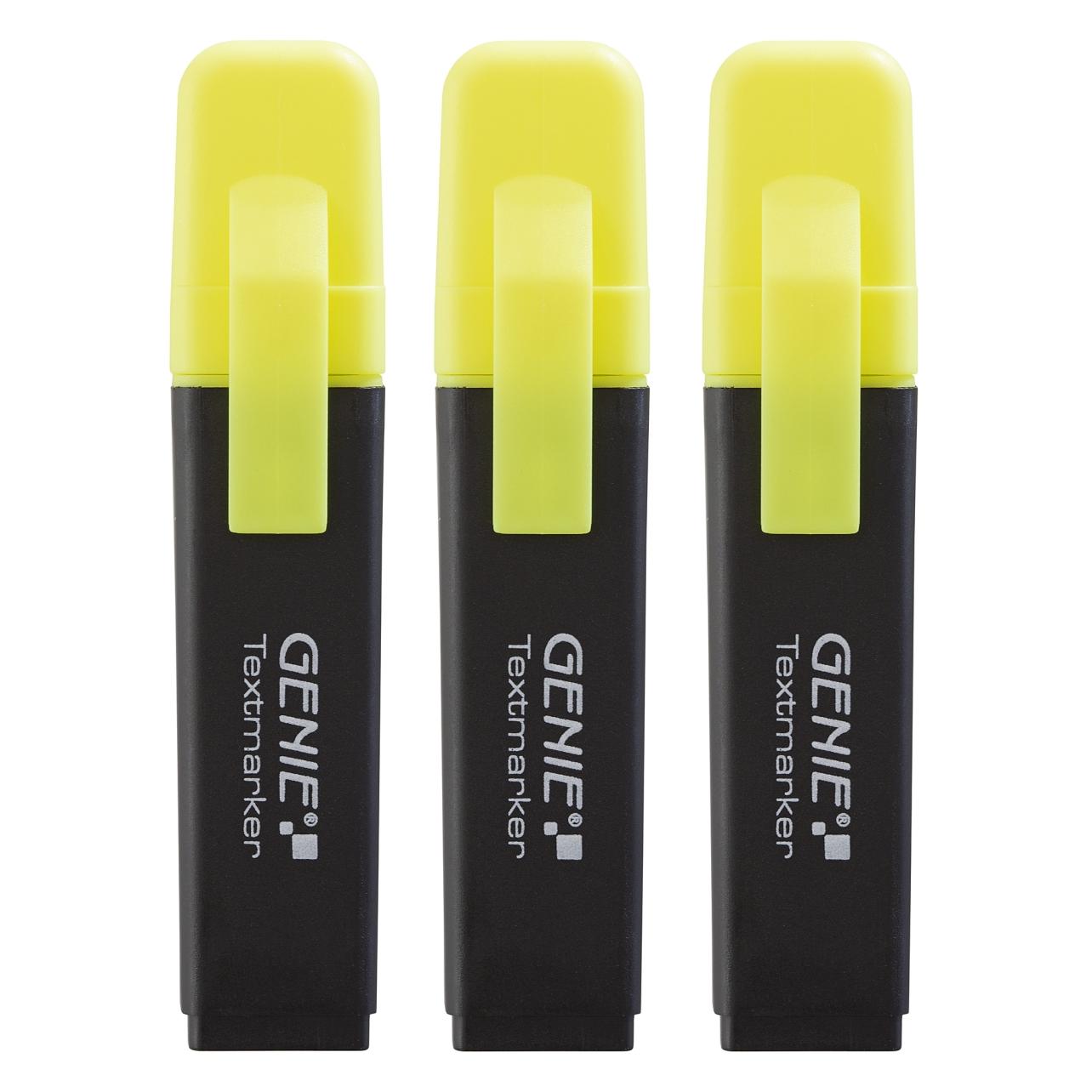 Genie Textmarker gelb 3 Stk. (3x) (40020)