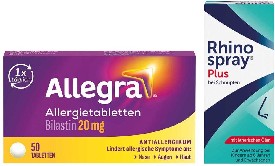 Allegra und Rhinospray Plus Nasenspray