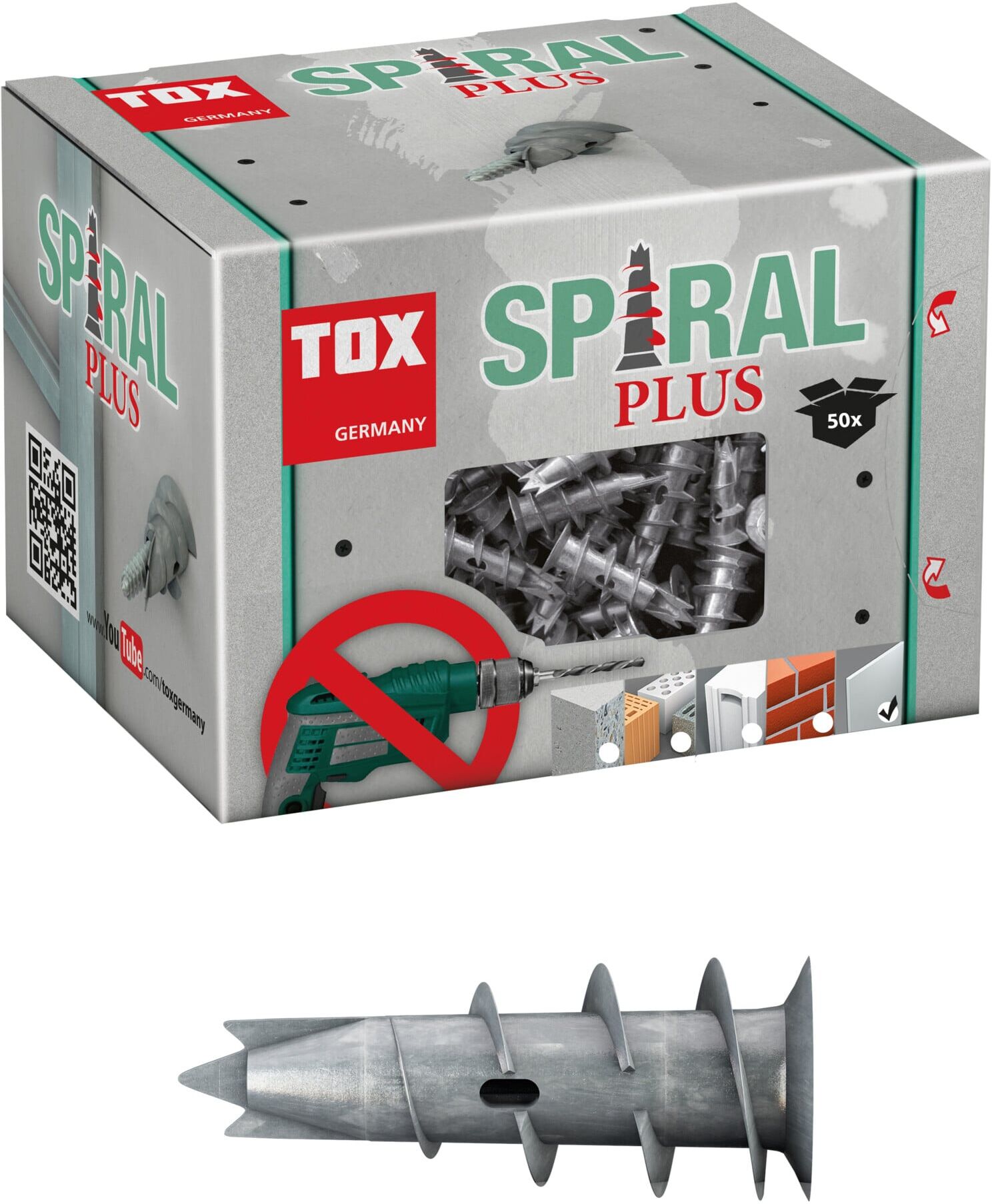 TOX Gipskartondübel Spiral Plus 37 (068100021)