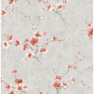 Seabrook Designs Koi Silk Road Dogwood Unpasted Wallpaper