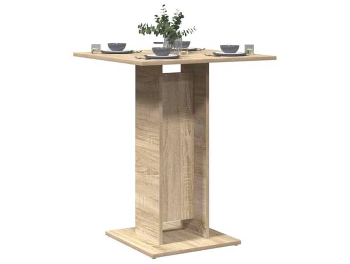 HEFZGDB Bistrotisch Sonoma-Eiche 60x60x75 cm Holzwerkstoff Stilvoller Esstisch Langlebig Stabil Leicht Zu Reinigen Zeitloses Design Für Ihre Einrichtung