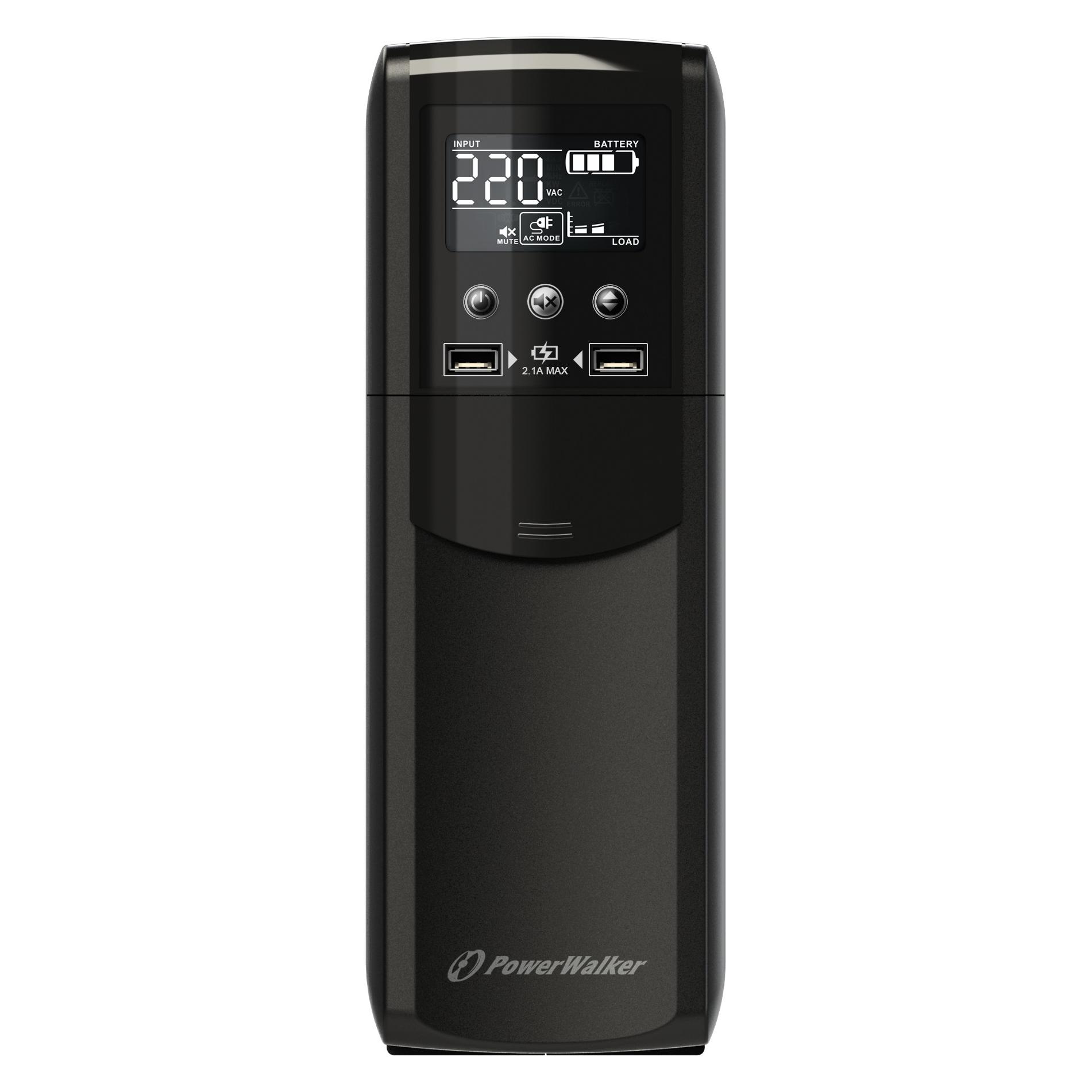 Powerwalker VI 1200 CSW FR (1200 VA, 720 W, Line-Interaktiv USV) (10121118)