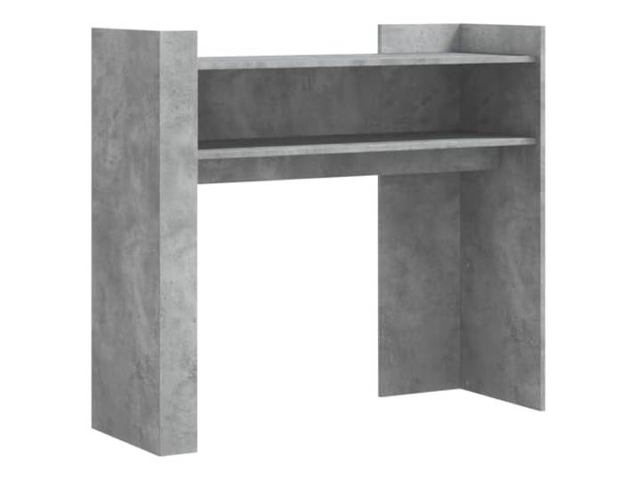 Konsolentisch mit Böden, Beton grau, 100x35x90 cm, Holz Holzwerkstoff, feuchtigkeitsbeständig, stabile Konstruktion, Tischplatte für Dekoration, Aufbewahrungsböden, Montage inkl