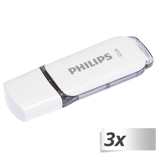 Philips USB 2.0 3-Pack 32GB Snow Edition Shadow Grey