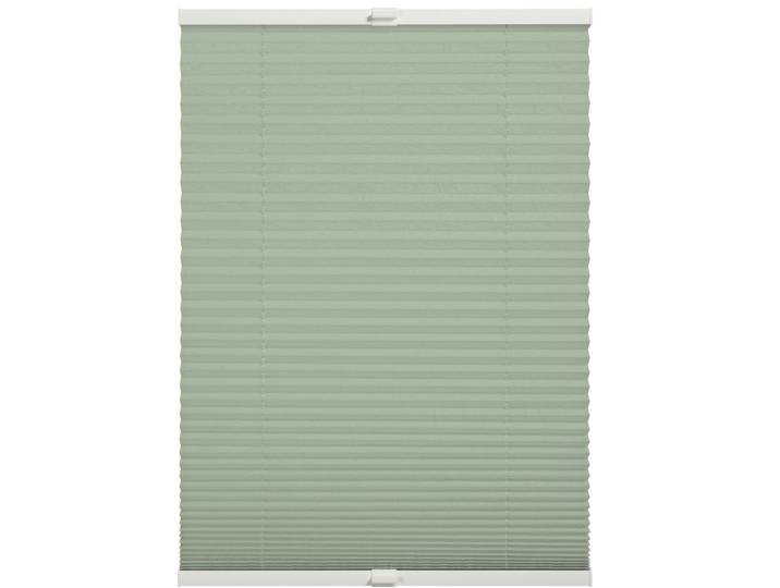 Plissee Milla , grün, B:100cm H:130cm, Obermaterial: 100% Polyester, SCHÖNER WOHNEN-KOLLEKTION, Plissees, Plissee, verschraubt, silberne oder weisse Rollo-Technik