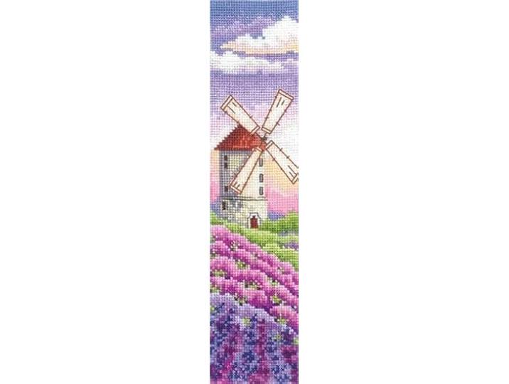Andriana Telpakket met kruissteek. Lavendel Dawn. Bladwijzer.