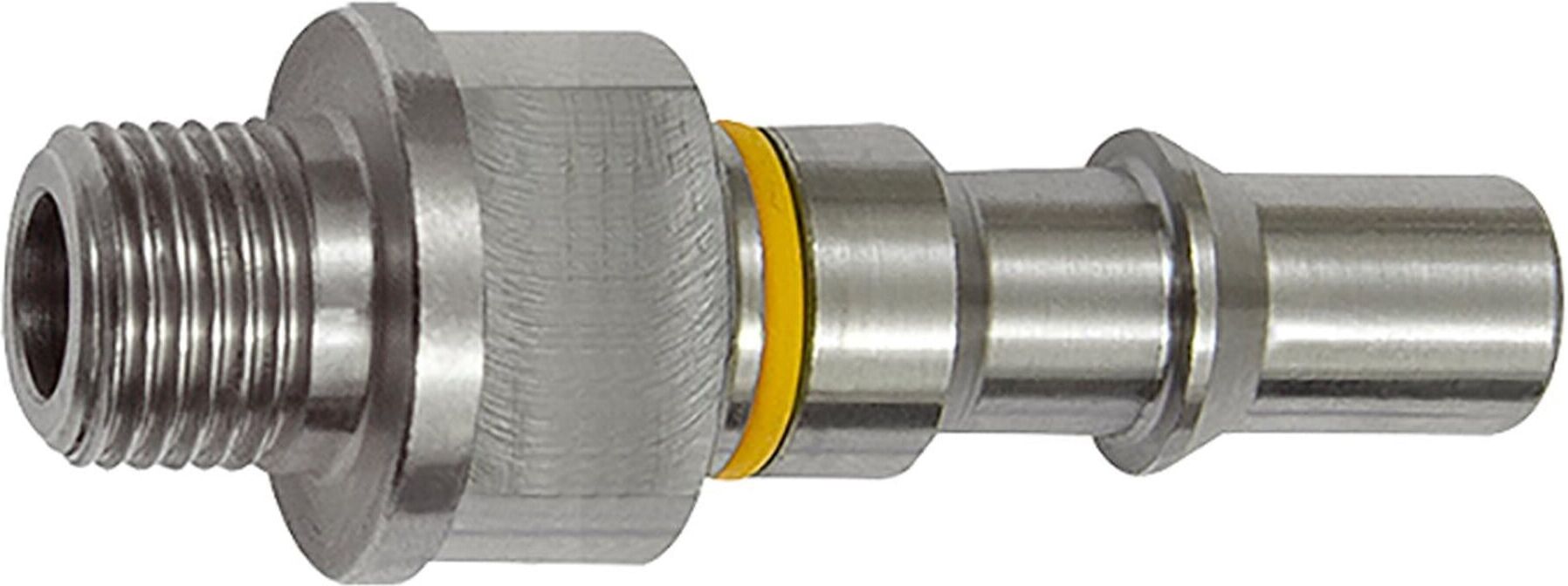 Riegler Unverwechselbarer Nippel NW 6, ISO 6150 C, G 1/4 AG, gelb (426.61-GE)