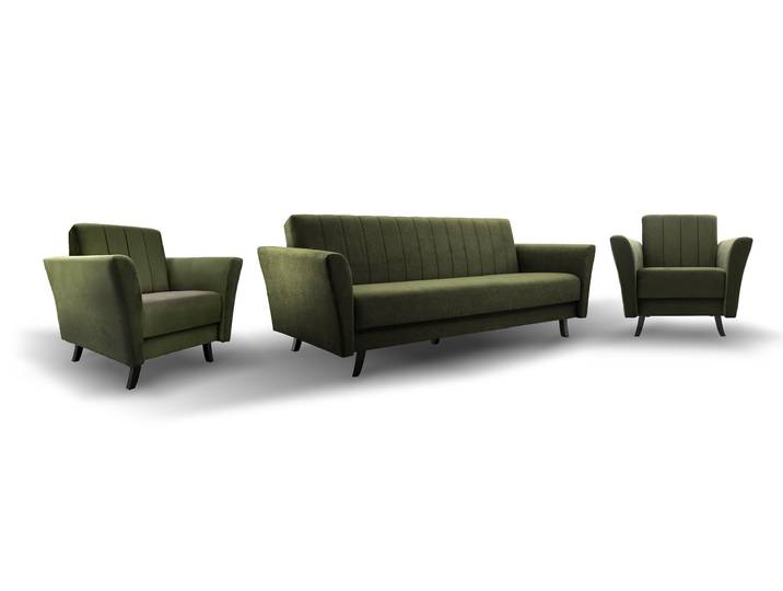 Sitzgarnitur LINEA (3+1+1) Khaki (Kronos 46)