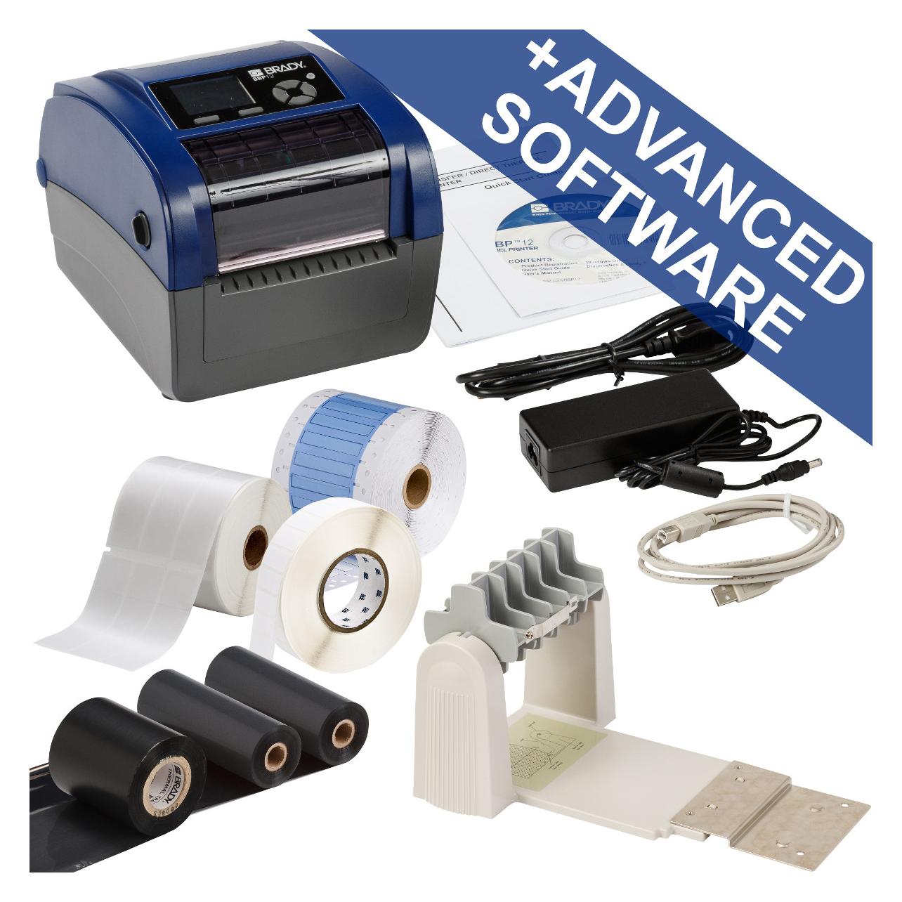 Brady BBP12-ELEC Kit-EU Thermotransferdrucker max. Breite 118mm 300 dpi Seriell USB - (300 dpi) (BBP12-ELEC KIT-EU)