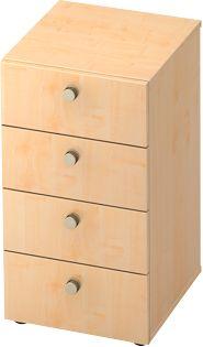Schubladenschrank TOPAS LINE, 2 OH, B 400 mm, Ahorn-Dekor/Ahorn-Dekor