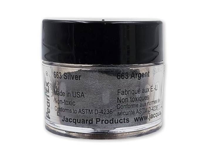 Jacquard Pearl EX Poederpigmenten 3 Gram-Metallics - Zilver