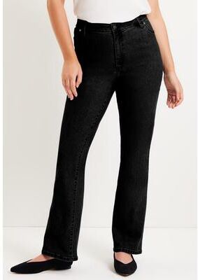 Plus Size Women's June Fit Bootcut Jeans by June & Vie in Black (Size 10 W)