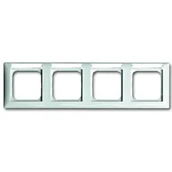 Abdeckrahmen Busch-balance® SI, Sichtfenster und Beschriftungsträger, 4-fach (alpinweiß)