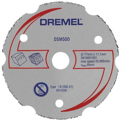 Dremel DSM500 2615S500JB Trennscheibe gerade 77 mm 1 St. Hartholz, Weichholz, Sperrholz, Laminat, Kunststoff, Gipskarton, Plexiglas, Vinyl