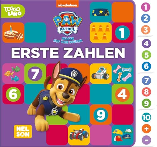 PAW Patrol Lernbuch: Erste Zahlen: Pappbilderbuch mit buntem Register mit den Zahlen 1-10 für Kinder ab 3 Jahren - Preis vom 18.10.2026 19:22:15 h