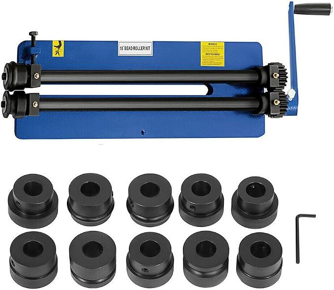 Rundbiegemaschine Sickenmaschine 460mm Manuell Bördelmaschine mit 6 Würfelsätze, für die Blechverstärkung
