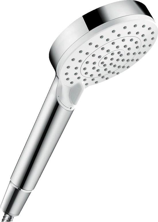 Hansgrohe Luxe handdouche met 3 functies, diameter 10 cm, wit/chroom