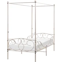 HIMMELBETT Metall 90/200 cm Hellbeige Sormery
