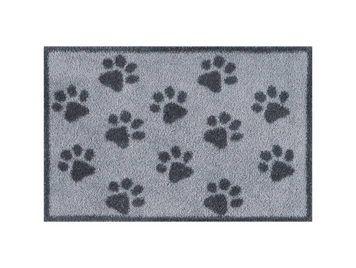wash+dry Fussmatte Paws Grey, Grau, Hund, rechteckig, 40x60 cm, Oeko-Tex® Standard 100, Teppiche und Böden, Schmutzfangmatten, Fußmatten