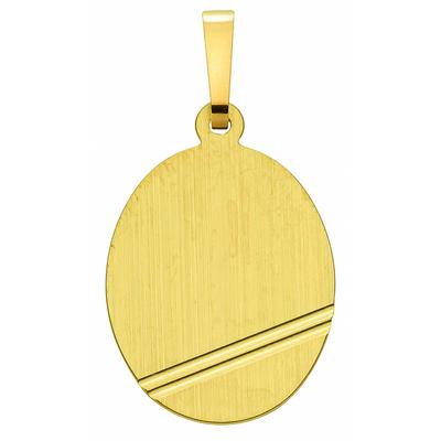 Kettenanhänger ADELIA´S "Gravurplatte 333 Gold ( 8K )", gold, Schmuckanhänger, Damen, Gold, Kettenanhänger, Goldanhänger